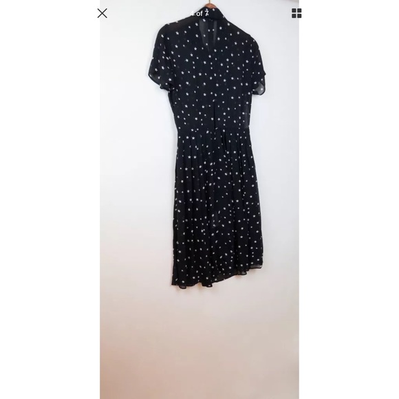 Reformation Charlie black stargazer stars dress - Picture 4 of 7